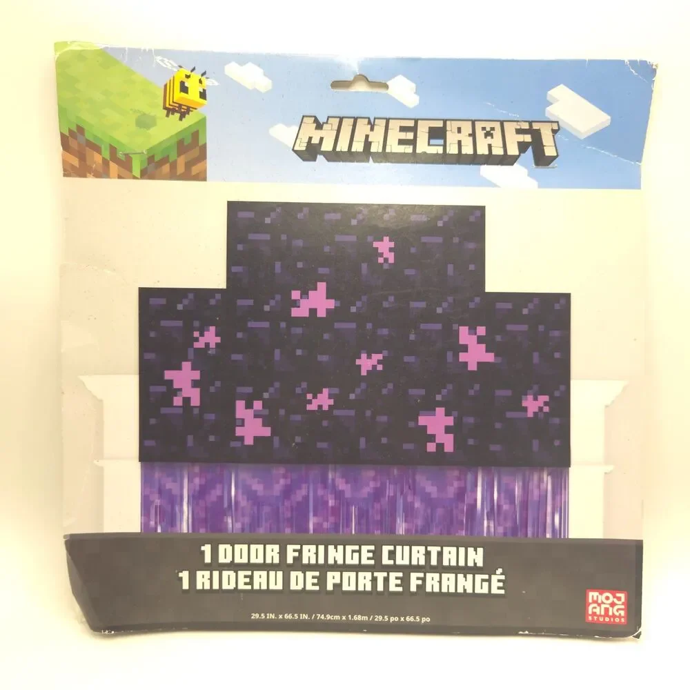 Minecraft Party Decorations Lot Mojang Birthday Banner Door Curtain Table Decor